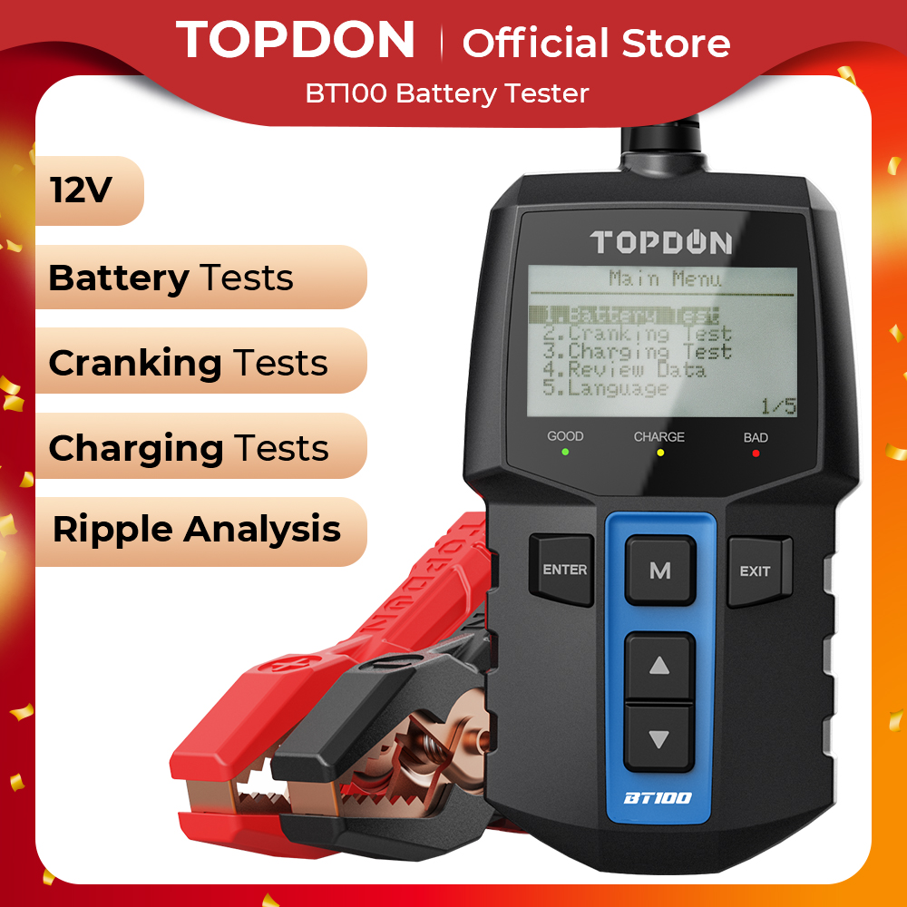 Topdon Tc001 Thermal Camera - TOPDON BT100 12V Tester akumulatora samochodowego