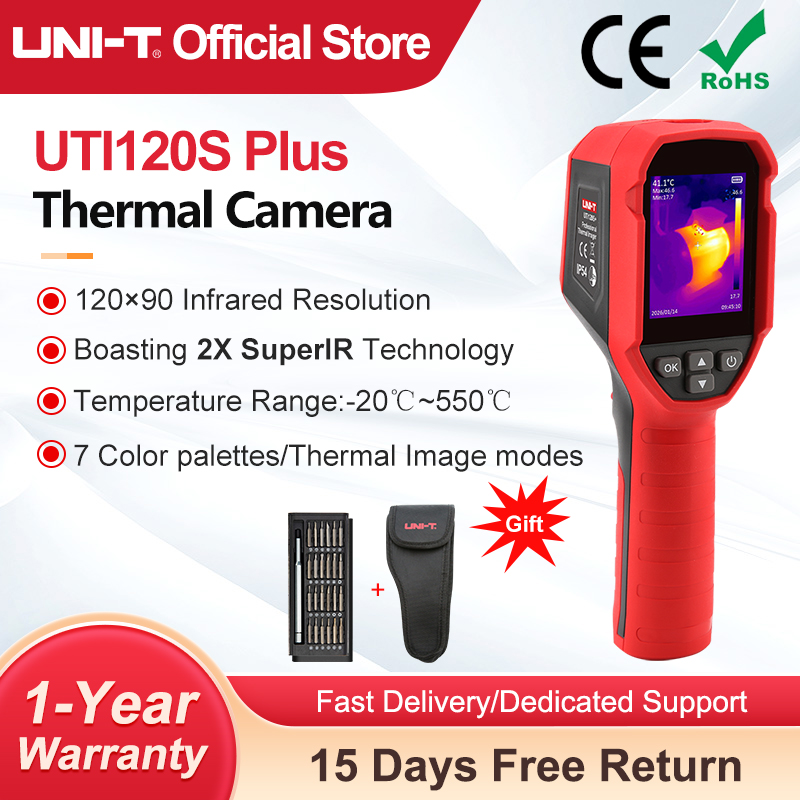 Nf 521 Thermal Imaging Camera - Kamera termowizyjna UNI-T UTI120S+ 120×90 pikseli,