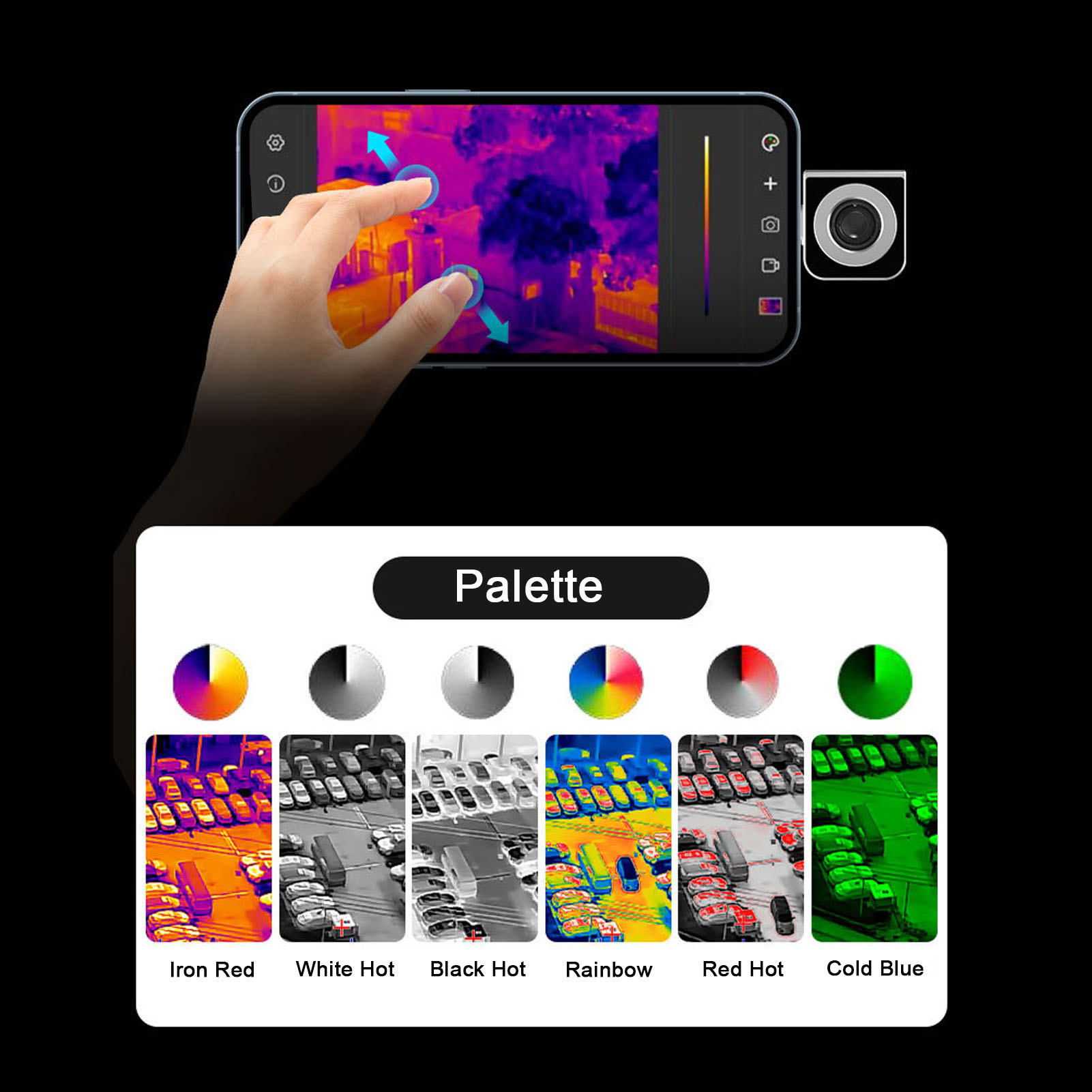 Thermal Imaging Camera 256X192 - Kamera termowizyjna o rozdzielczości 256x192, 25