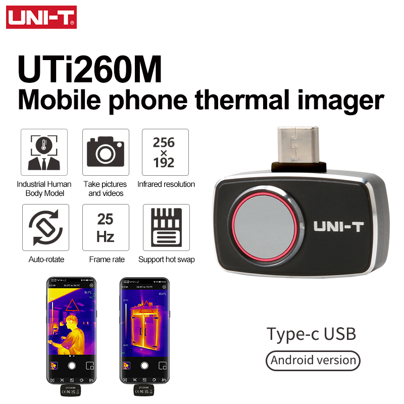 Thermal Imaging Camera 256X192 - Kamera termowizyjna UNI-T do smartfona UTI260M