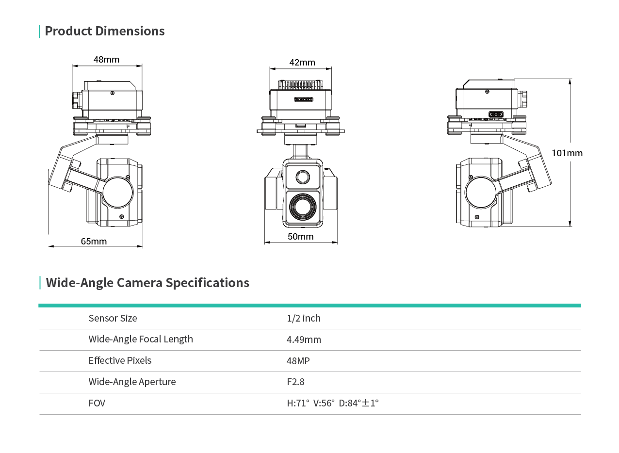 HEQUAV K8T-V3 Kamera do drona  – Thermal Imager Drone Gimbal recenzja i cena