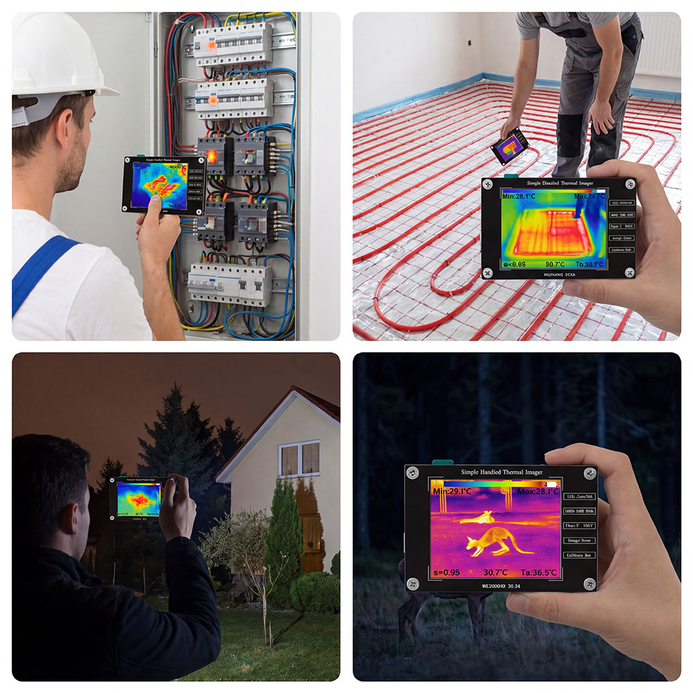 Kamera termowizyjna 32*24 -40° – Nf 521 Thermal Imaging Camera recenzja i cena
