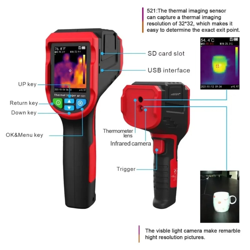 NOYAFA NF-521 Angielska przeno – Nf 521 Thermal Imaging Camera recenzja i cena