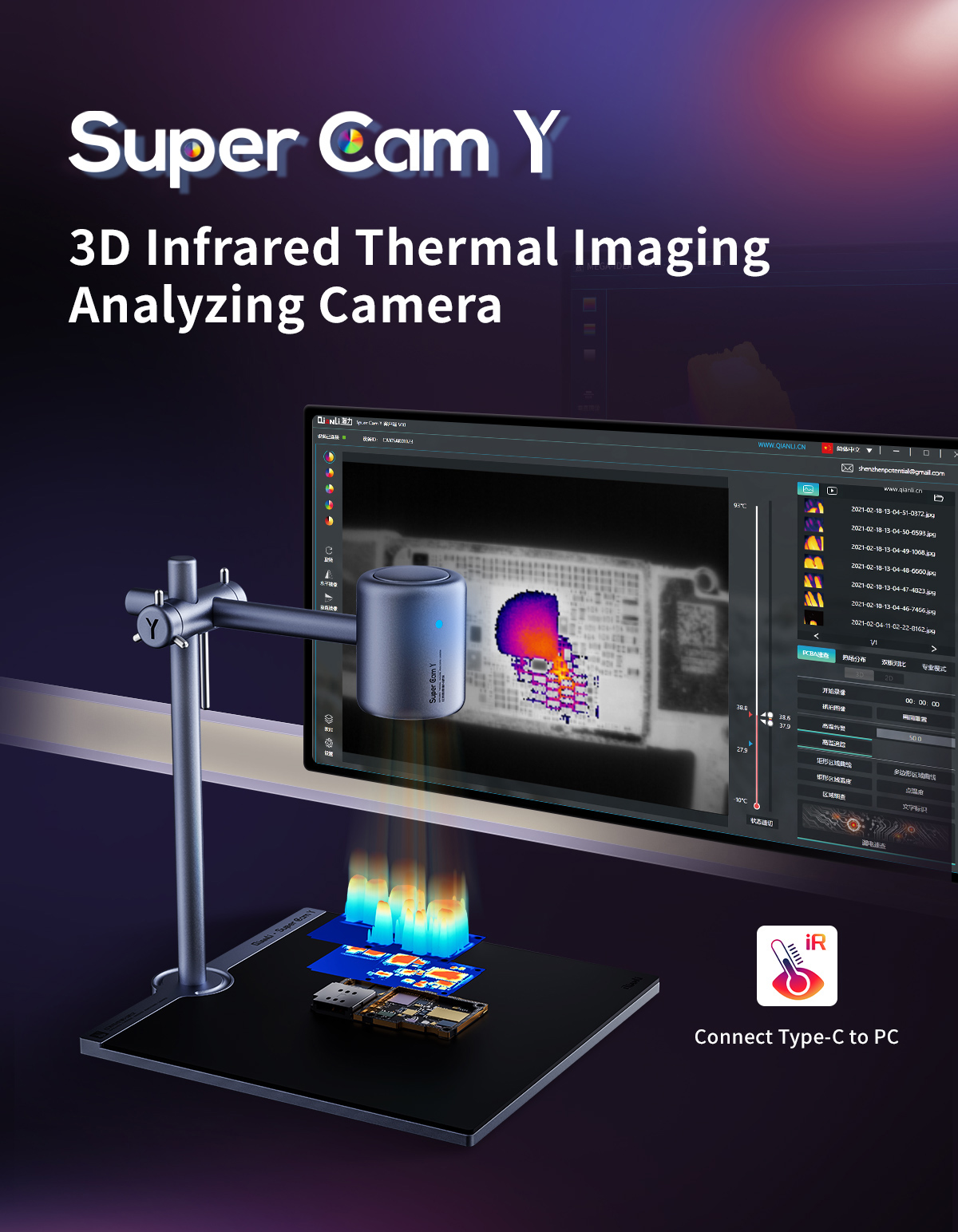 QIANLI Super Cam Y Pro 3D kame – Thermal Imager Pcb Repair recenzja i cena