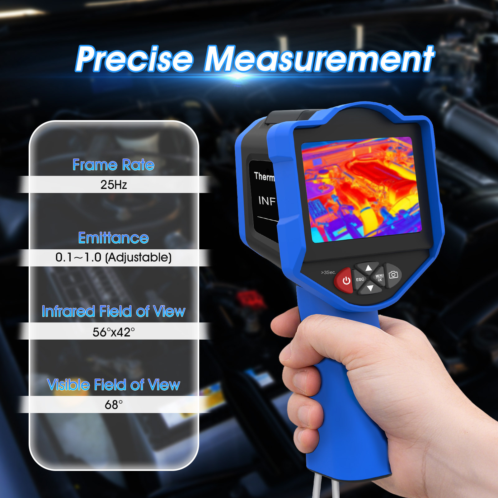 Kamera termowizyjna HoldPeak 2 – Thermal Imaging Camera 256X192 recenzja i cena